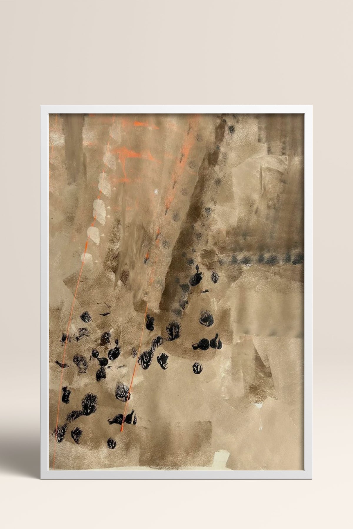 HOMEPACK Ahşap Çerçeveli Tablo Çerçeveli Poster Sanatsal Modern Duvar Dekoru BEK-8323