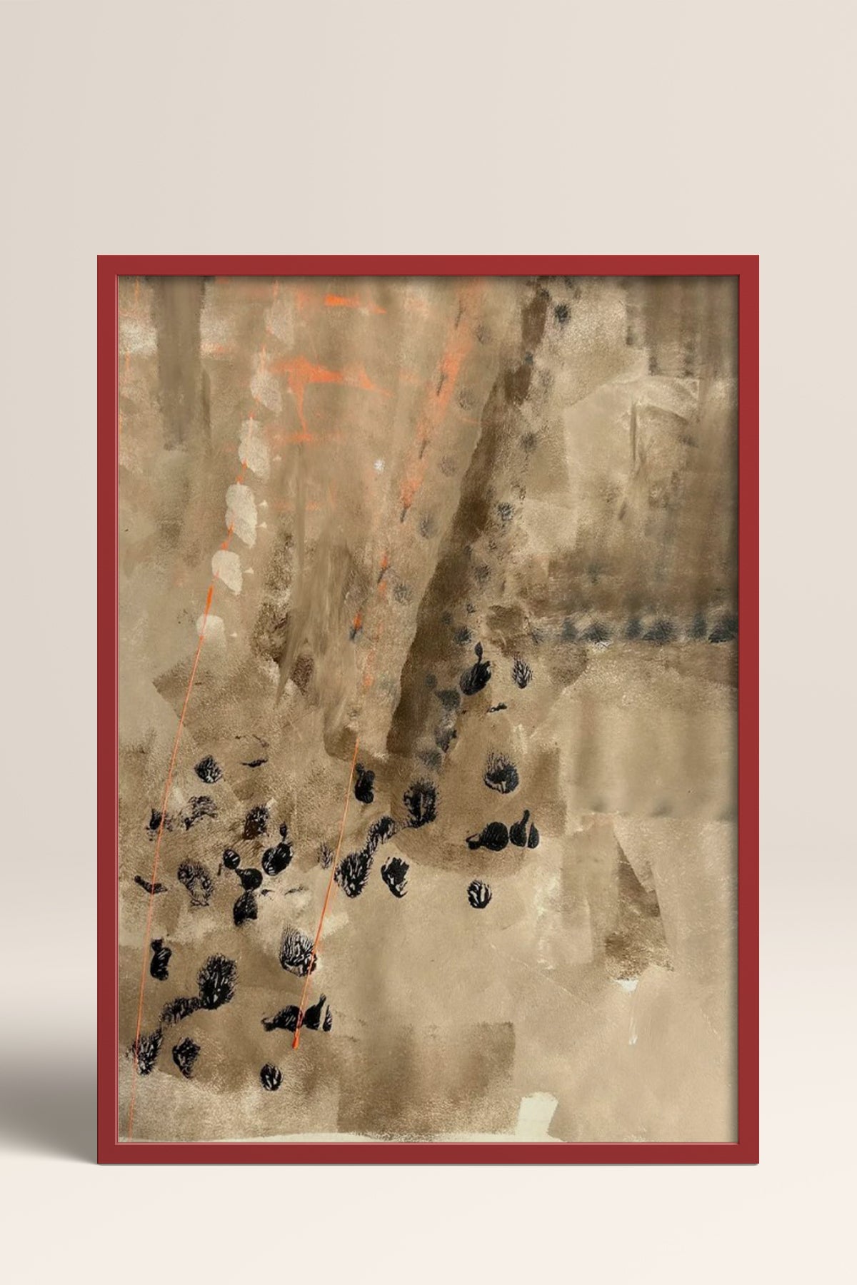 HOMEPACK Ahşap Çerçeveli Tablo Çerçeveli Poster Sanatsal Modern Duvar Dekoru BEK-8323