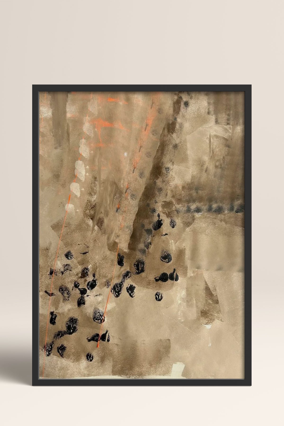 HOMEPACK Ahşap Çerçeveli Tablo Çerçeveli Poster Sanatsal Modern Duvar Dekoru BEK-8323