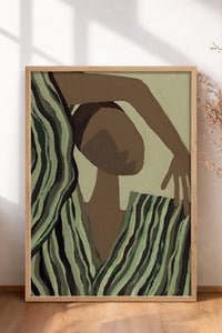 HOMEPACK Ahşap Çerçeveli Tablo Çerçeveli Poster Sanatsal Modern Duvar Dekoru BEK-8324