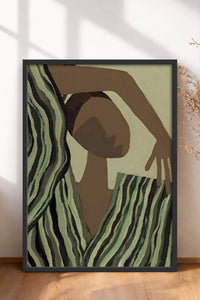 HOMEPACK Ahşap Çerçeveli Tablo Çerçeveli Poster Sanatsal Modern Duvar Dekoru BEK-8324