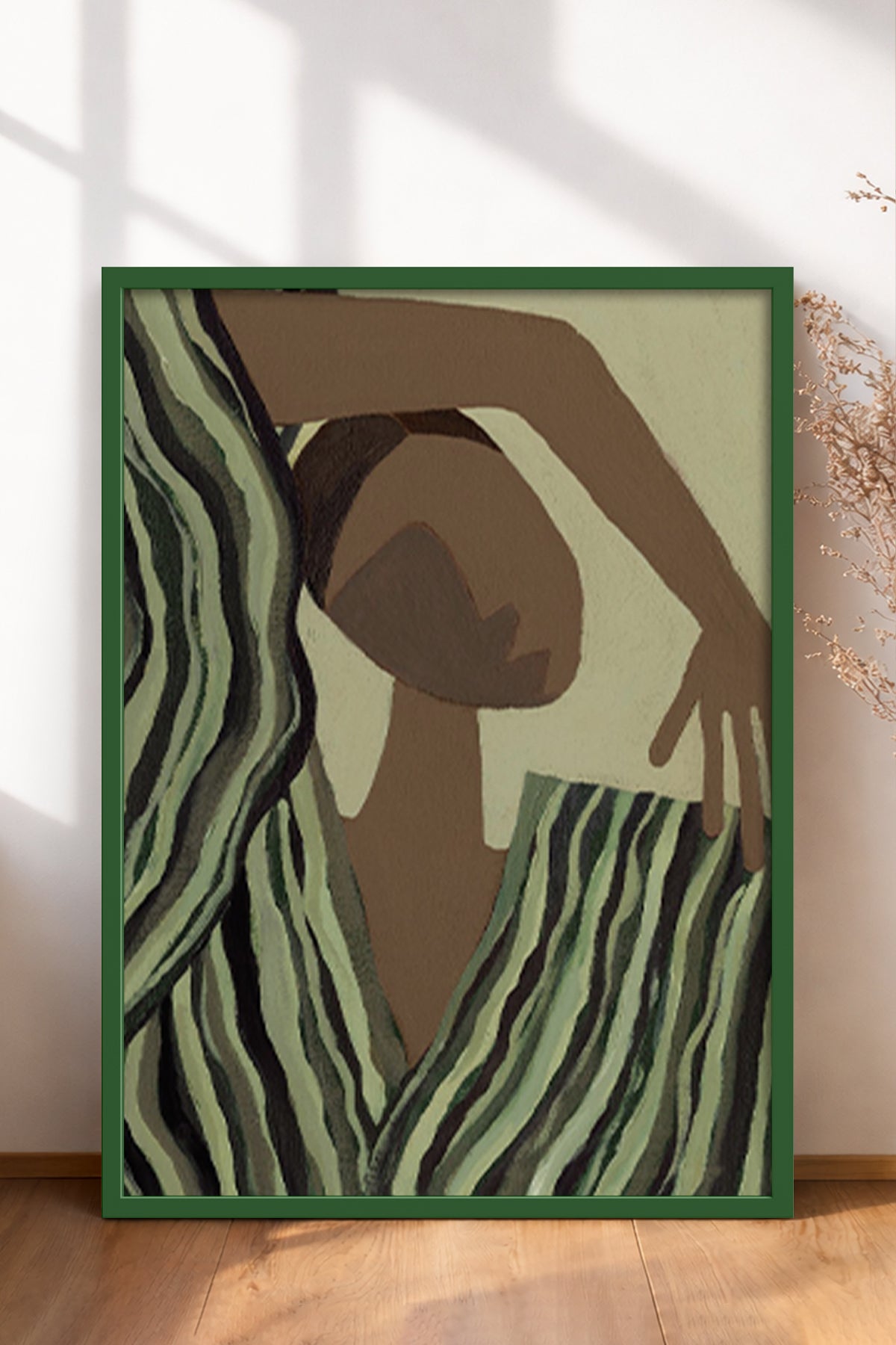 HOMEPACK Ahşap Çerçeveli Tablo Çerçeveli Poster Sanatsal Modern Duvar Dekoru BEK-8324