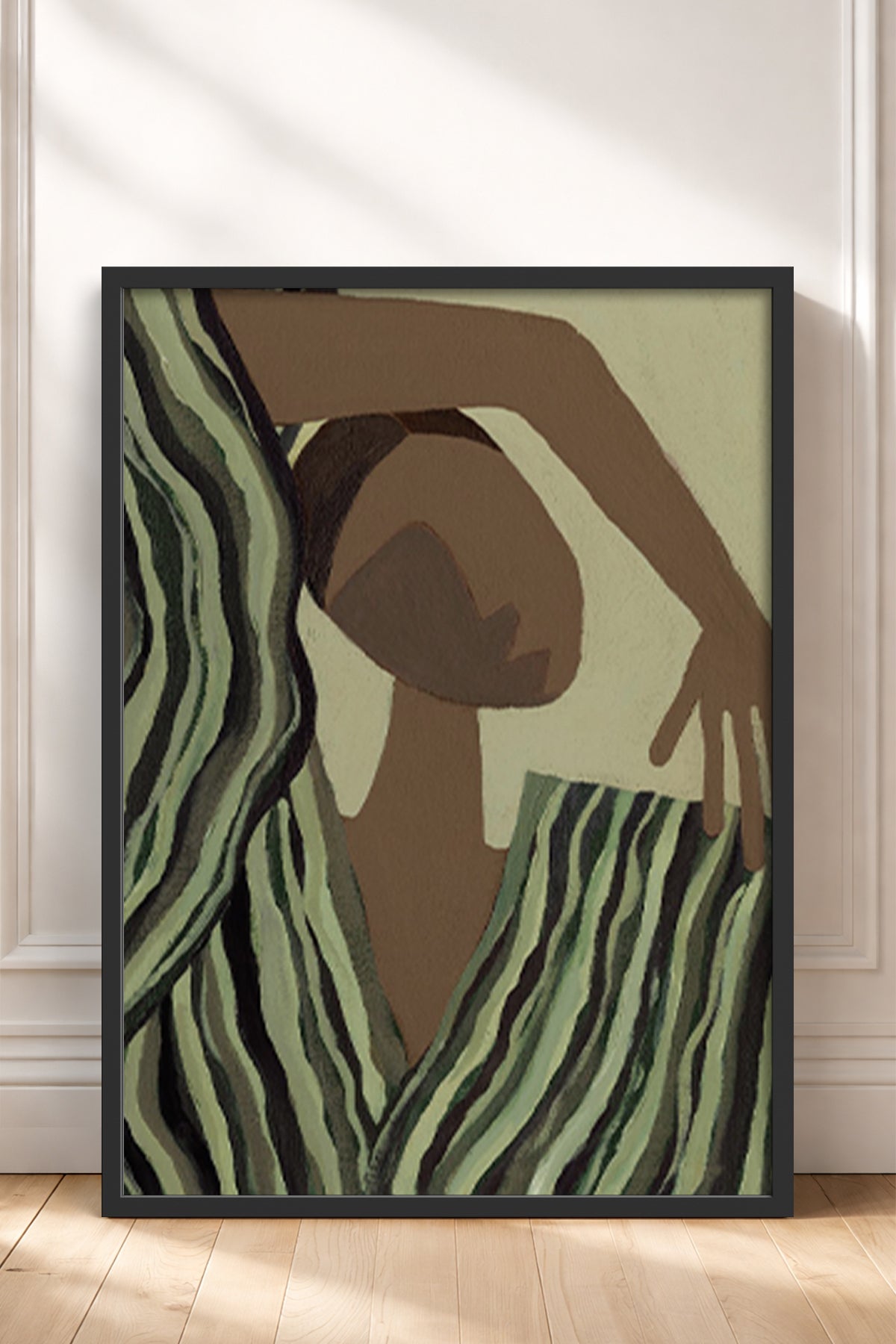 HOMEPACK Ahşap Çerçeveli Tablo Çerçeveli Poster Sanatsal Modern Duvar Dekoru BEK-8324
