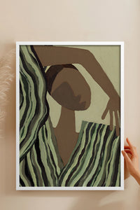 HOMEPACK Ahşap Çerçeveli Tablo Çerçeveli Poster Sanatsal Modern Duvar Dekoru BEK-8324
