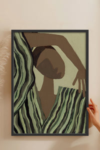 HOMEPACK Ahşap Çerçeveli Tablo Çerçeveli Poster Sanatsal Modern Duvar Dekoru BEK-8324