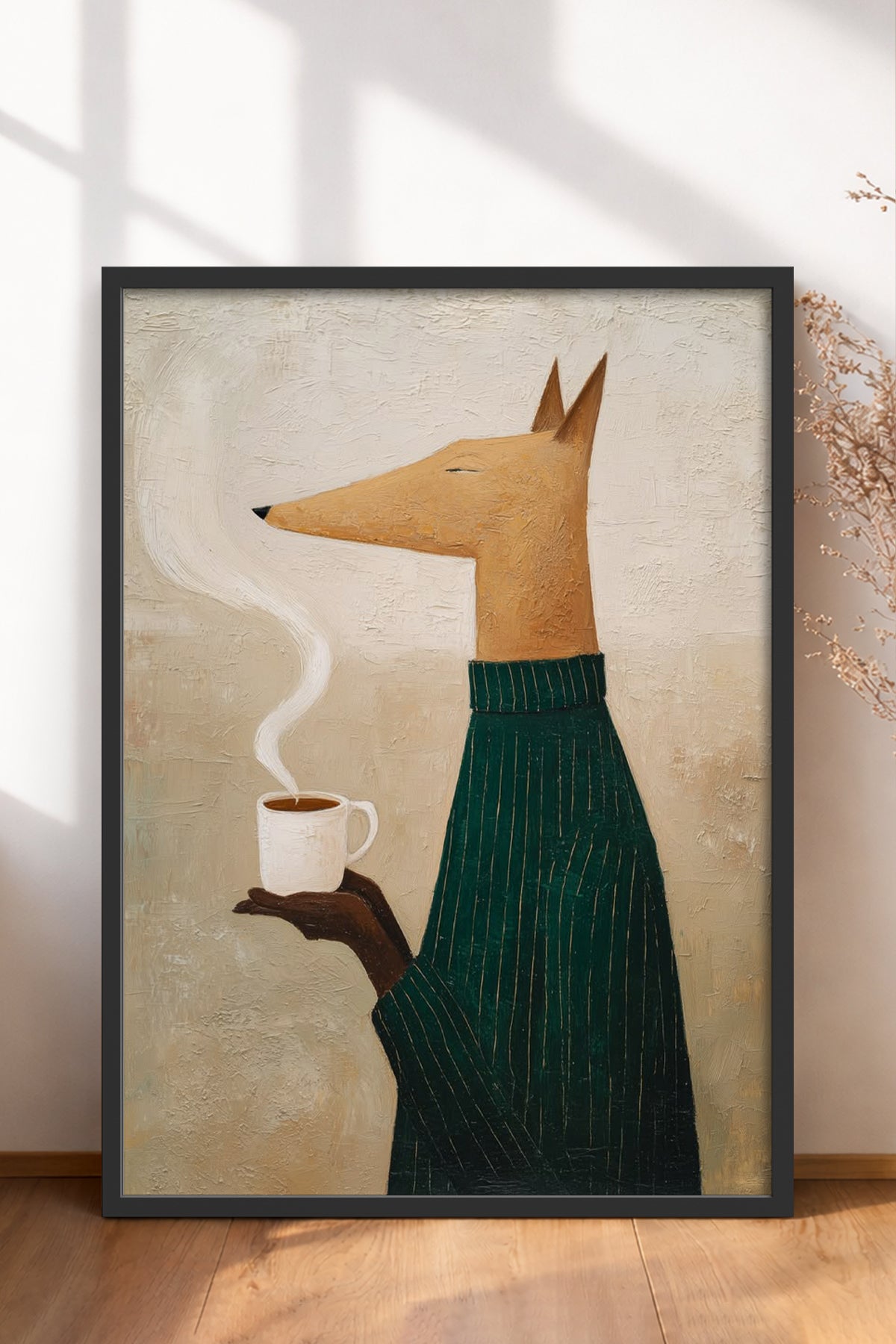 HOMEPACK Ahşap Çerçeveli Tablo Çerçeveli Poster Sanatsal Modern Duvar Dekoru BEK-8325