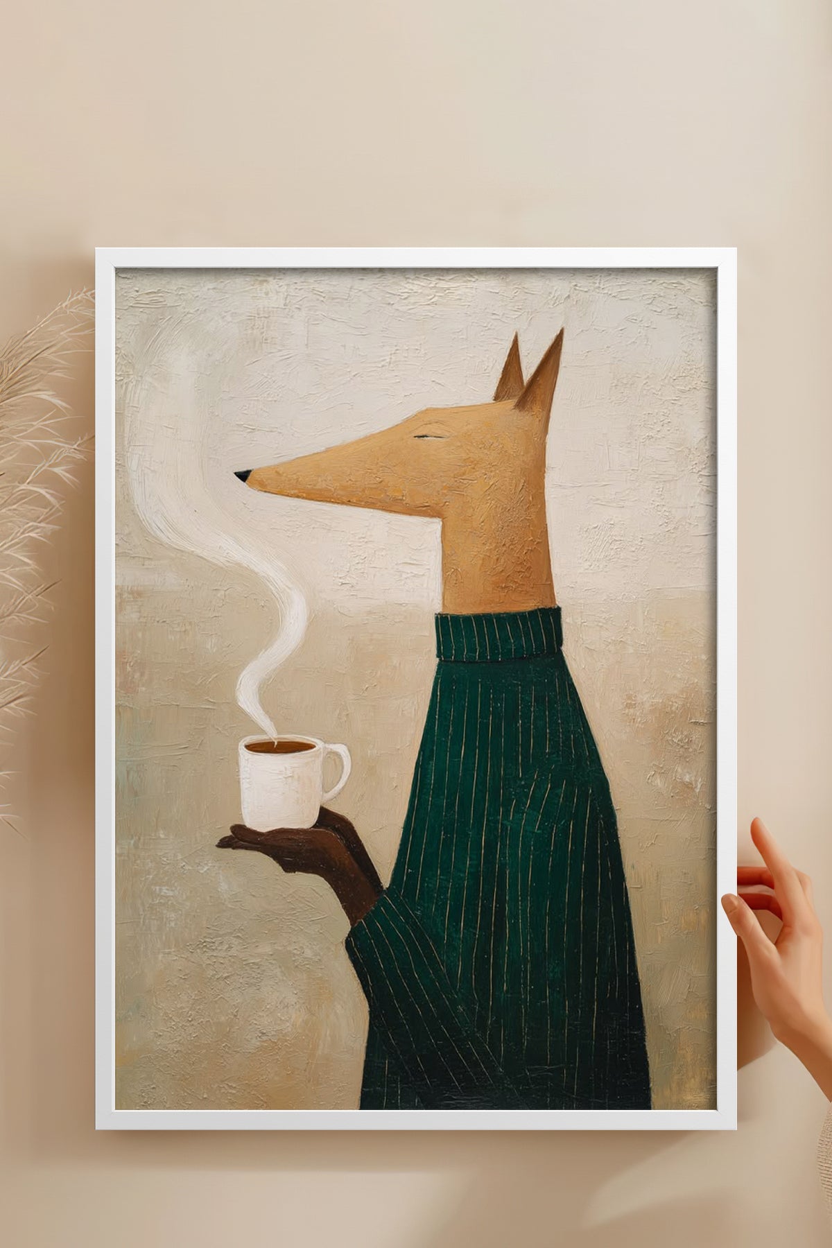 HOMEPACK Ahşap Çerçeveli Tablo Çerçeveli Poster Sanatsal Modern Duvar Dekoru BEK-8325