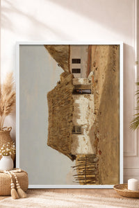 HOMEPACK Ahşap Çerçeveli Tablo Çerçeveli Poster Sanatsal Modern Duvar Dekoru BEK-8326