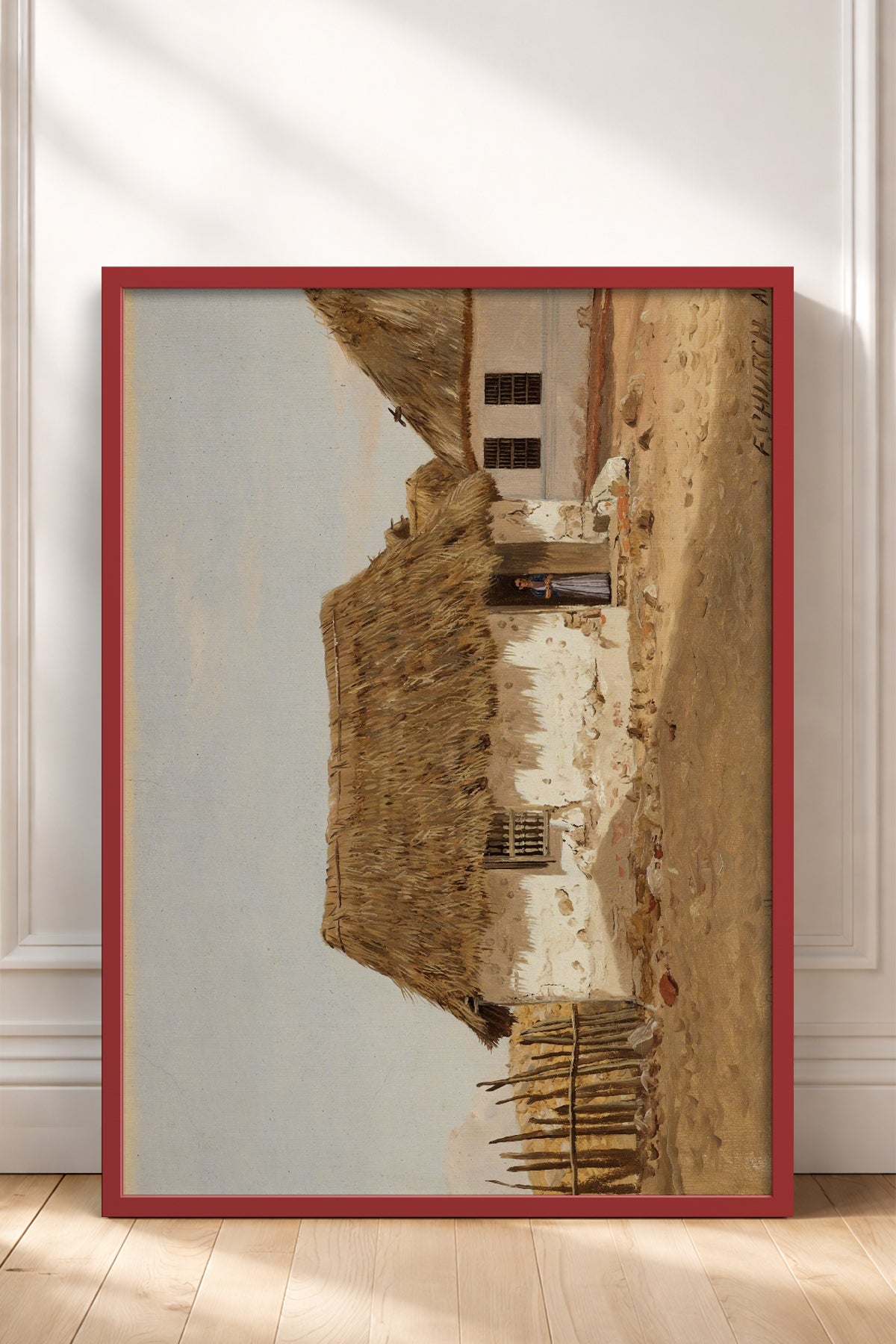 HOMEPACK Ahşap Çerçeveli Tablo Çerçeveli Poster Sanatsal Modern Duvar Dekoru BEK-8326