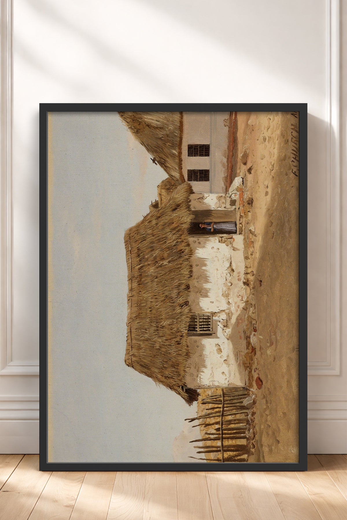 HOMEPACK Ahşap Çerçeveli Tablo Çerçeveli Poster Sanatsal Modern Duvar Dekoru BEK-8326