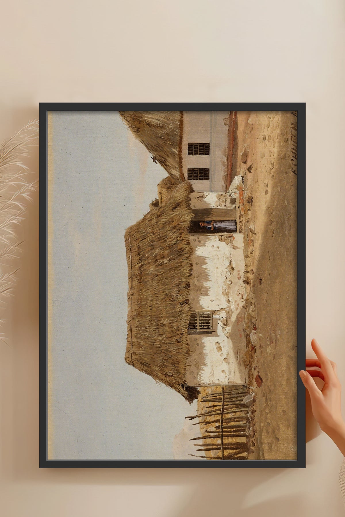 HOMEPACK Ahşap Çerçeveli Tablo Çerçeveli Poster Sanatsal Modern Duvar Dekoru BEK-8326