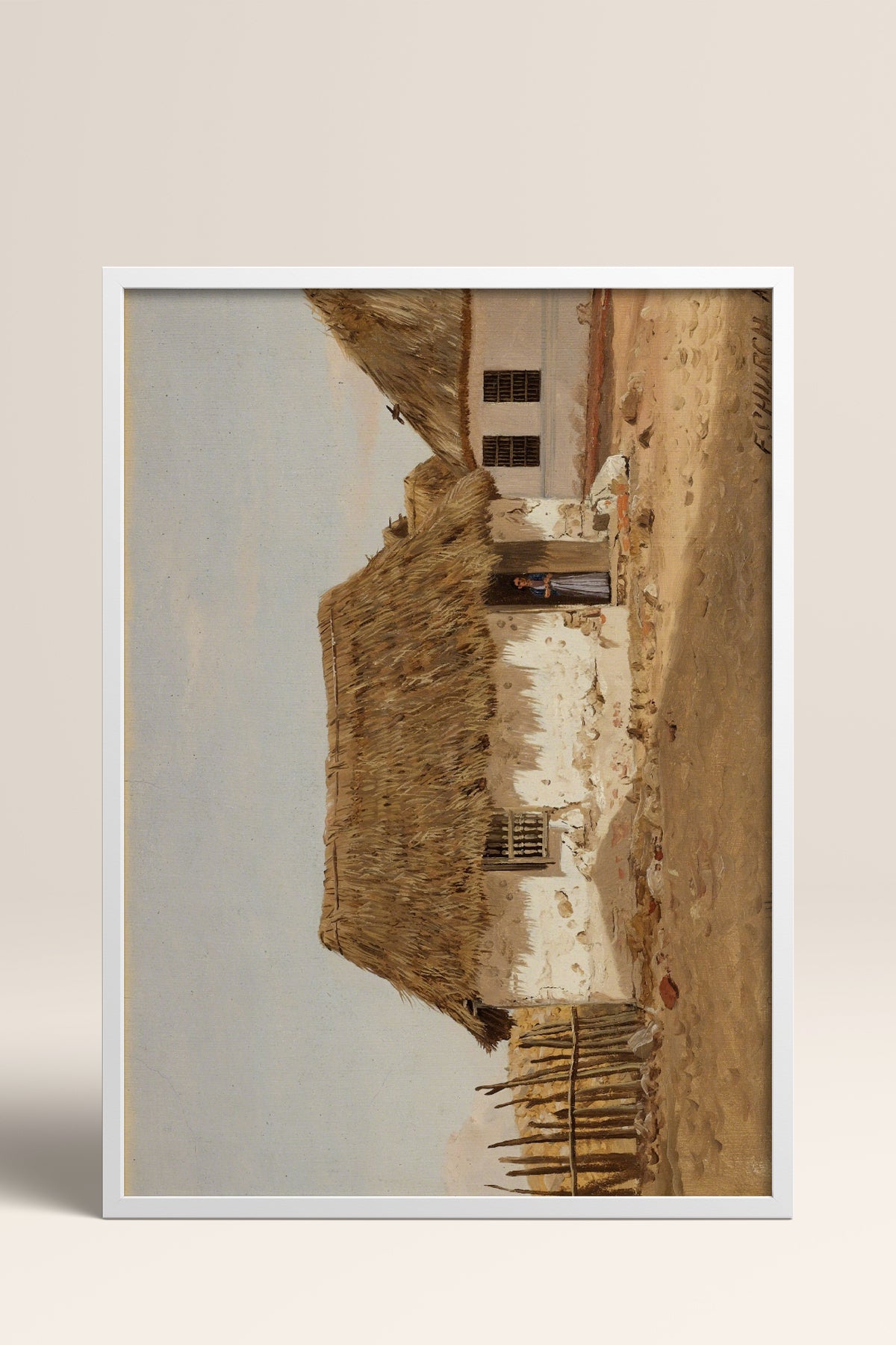 HOMEPACK Ahşap Çerçeveli Tablo Çerçeveli Poster Sanatsal Modern Duvar Dekoru BEK-8326