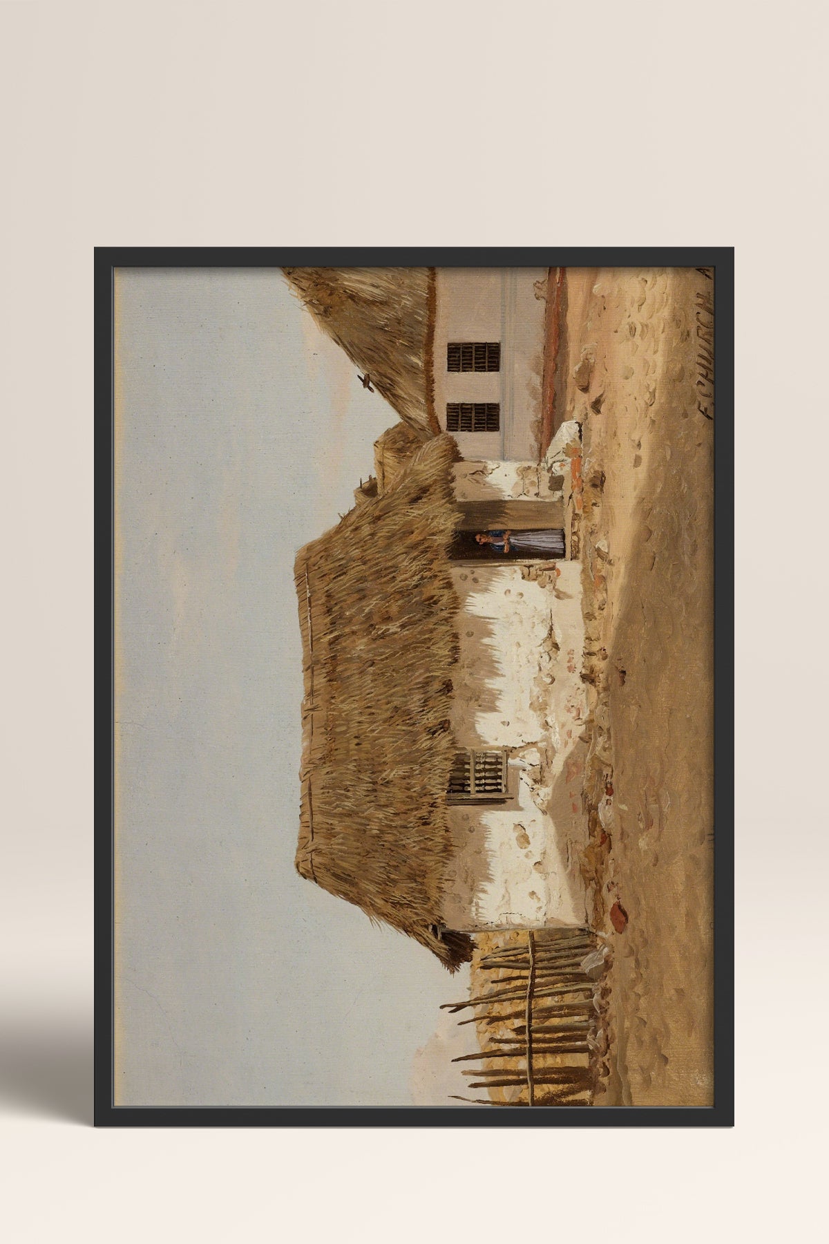 HOMEPACK Ahşap Çerçeveli Tablo Çerçeveli Poster Sanatsal Modern Duvar Dekoru BEK-8326