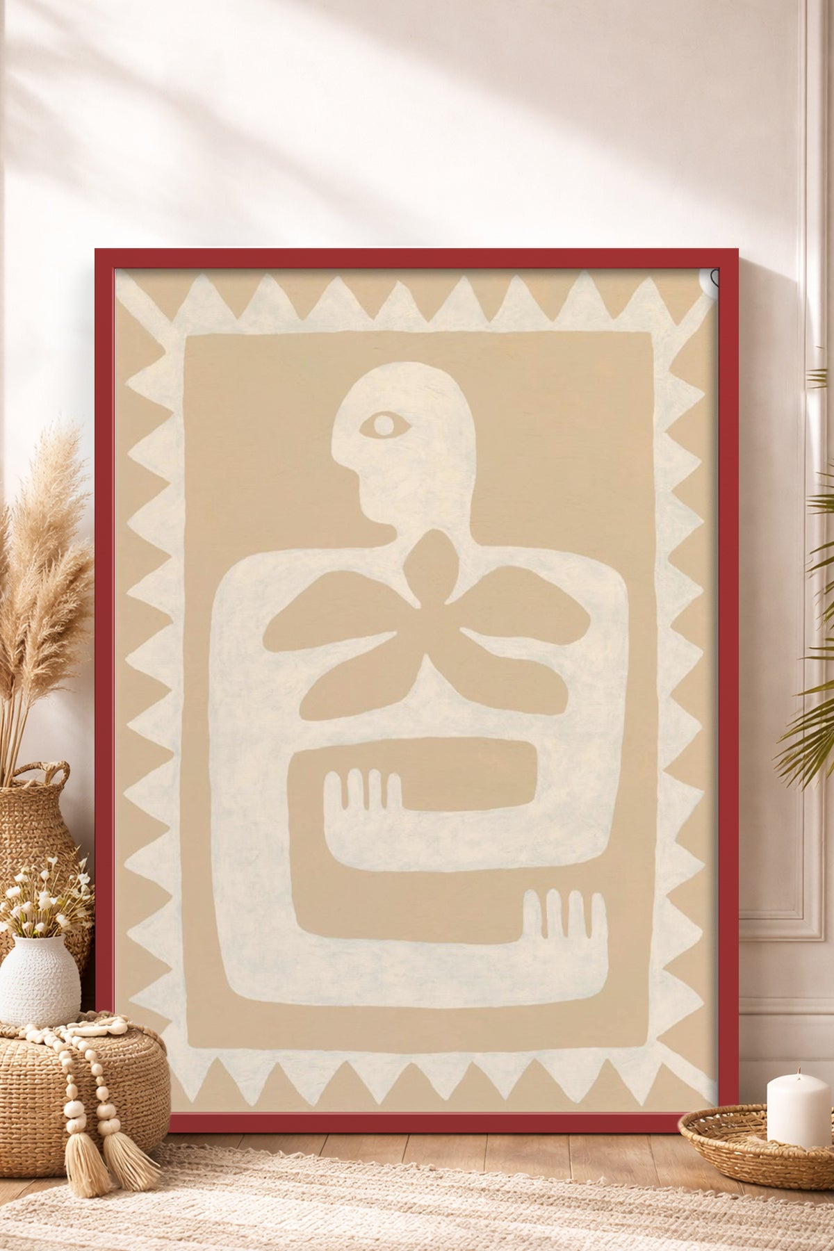 HOMEPACK Ahşap Çerçeveli Tablo Çerçeveli Poster Sanatsal Modern Duvar Dekoru BEK-8327