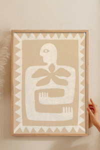 HOMEPACK Ahşap Çerçeveli Tablo Çerçeveli Poster Sanatsal Modern Duvar Dekoru BEK-8327