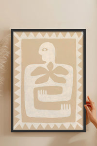 HOMEPACK Ahşap Çerçeveli Tablo Çerçeveli Poster Sanatsal Modern Duvar Dekoru BEK-8327