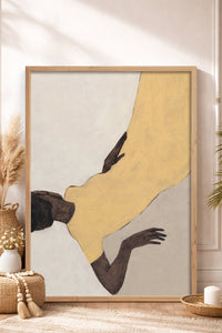 HOMEPACK Ahşap Çerçeveli Tablo Çerçeveli Poster Sanatsal Modern Duvar Dekoru BEK-8328