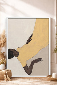 HOMEPACK Ahşap Çerçeveli Tablo Çerçeveli Poster Sanatsal Modern Duvar Dekoru BEK-8328