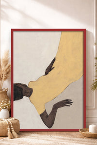 HOMEPACK Ahşap Çerçeveli Tablo Çerçeveli Poster Sanatsal Modern Duvar Dekoru BEK-8328