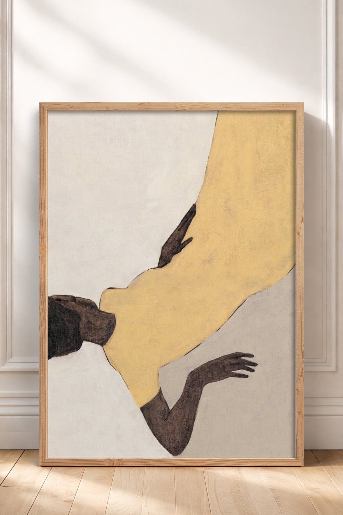 HOMEPACK Ahşap Çerçeveli Tablo Çerçeveli Poster Sanatsal Modern Duvar Dekoru BEK-8328