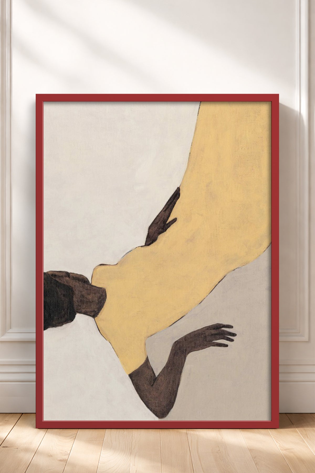 HOMEPACK Ahşap Çerçeveli Tablo Çerçeveli Poster Sanatsal Modern Duvar Dekoru BEK-8328