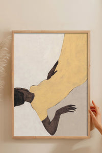 HOMEPACK Ahşap Çerçeveli Tablo Çerçeveli Poster Sanatsal Modern Duvar Dekoru BEK-8328