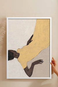HOMEPACK Ahşap Çerçeveli Tablo Çerçeveli Poster Sanatsal Modern Duvar Dekoru BEK-8328