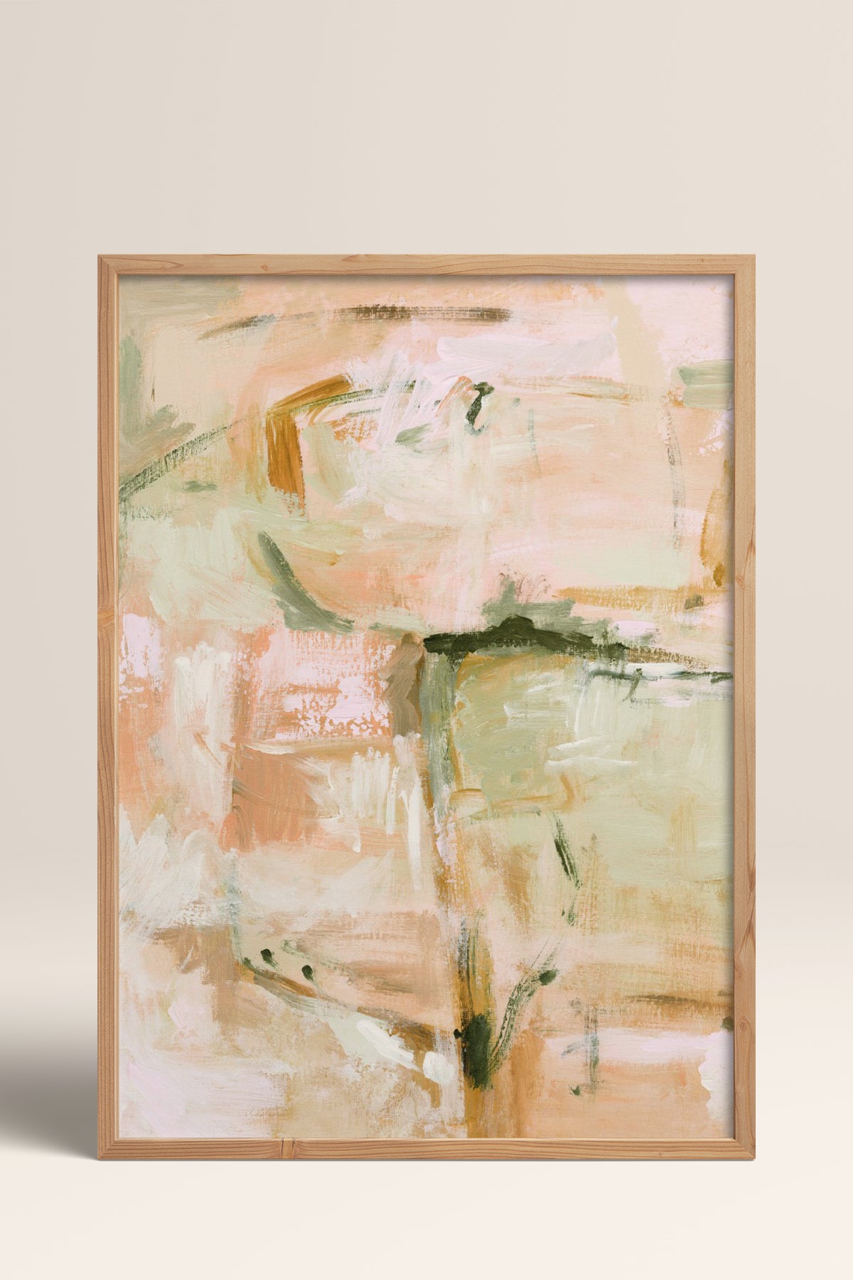 HOMEPACK Ahşap Çerçeveli Tablo Çerçeveli Poster Sanatsal Modern Duvar Dekoru BEK-8329