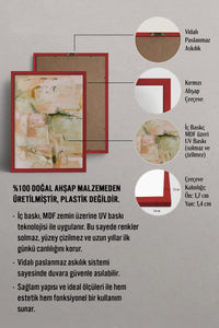 HOMEPACK Ahşap Çerçeveli Tablo Çerçeveli Poster Sanatsal Modern Duvar Dekoru BEK-8329