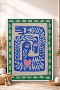 HOMEPACK Ahşap Çerçeveli Tablo Çerçeveli Poster Sanatsal Modern Duvar Dekoru BEK-8330