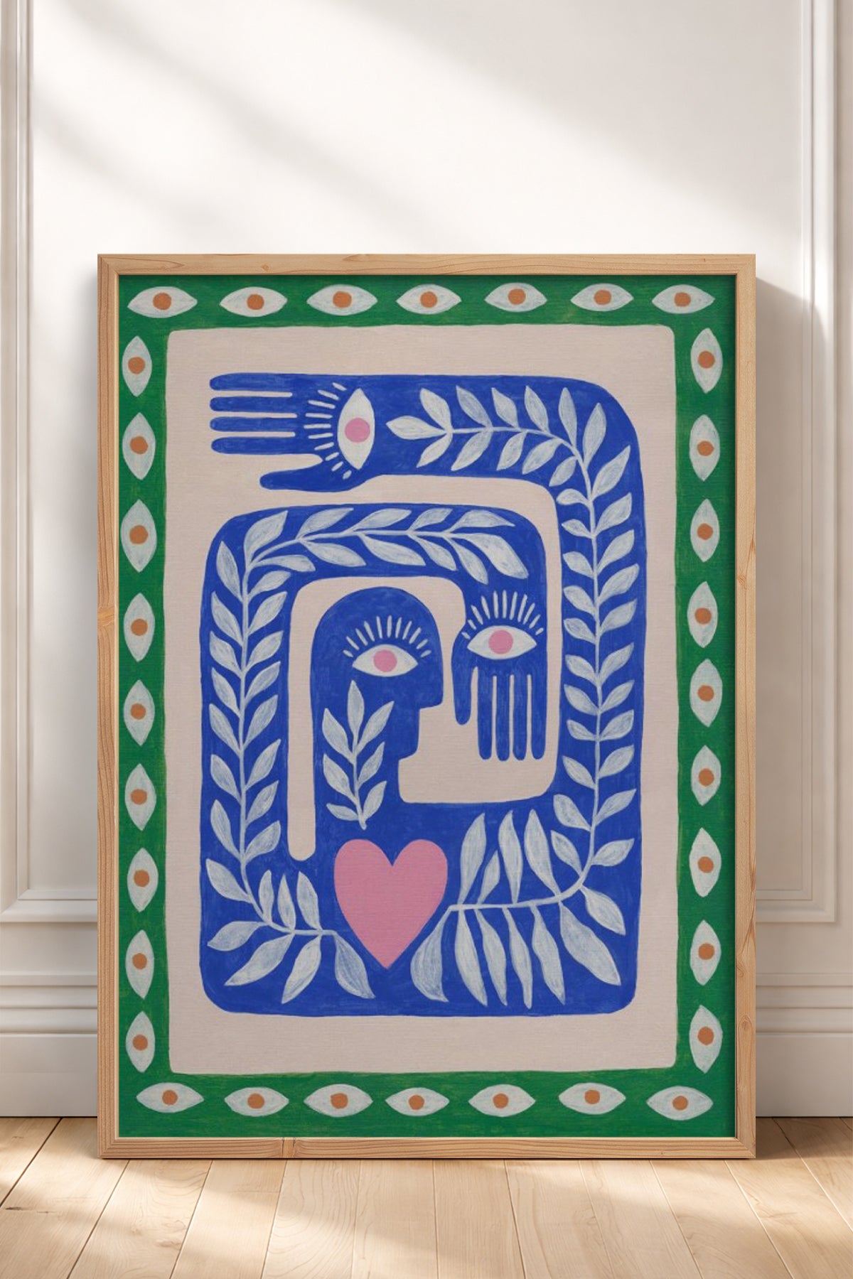 HOMEPACK Ahşap Çerçeveli Tablo Çerçeveli Poster Sanatsal Modern Duvar Dekoru BEK-8330