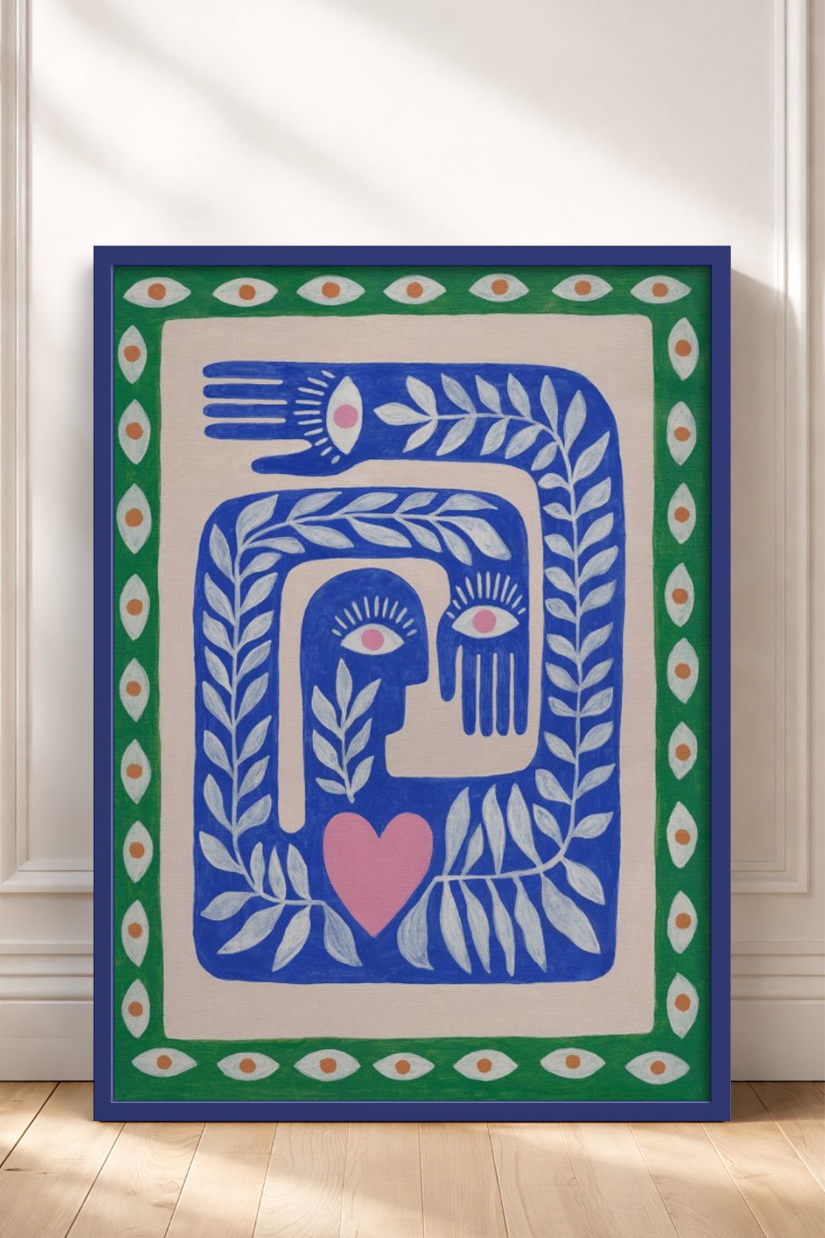 HOMEPACK Ahşap Çerçeveli Tablo Çerçeveli Poster Sanatsal Modern Duvar Dekoru BEK-8330