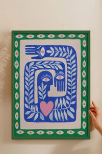 HOMEPACK Ahşap Çerçeveli Tablo Çerçeveli Poster Sanatsal Modern Duvar Dekoru BEK-8330