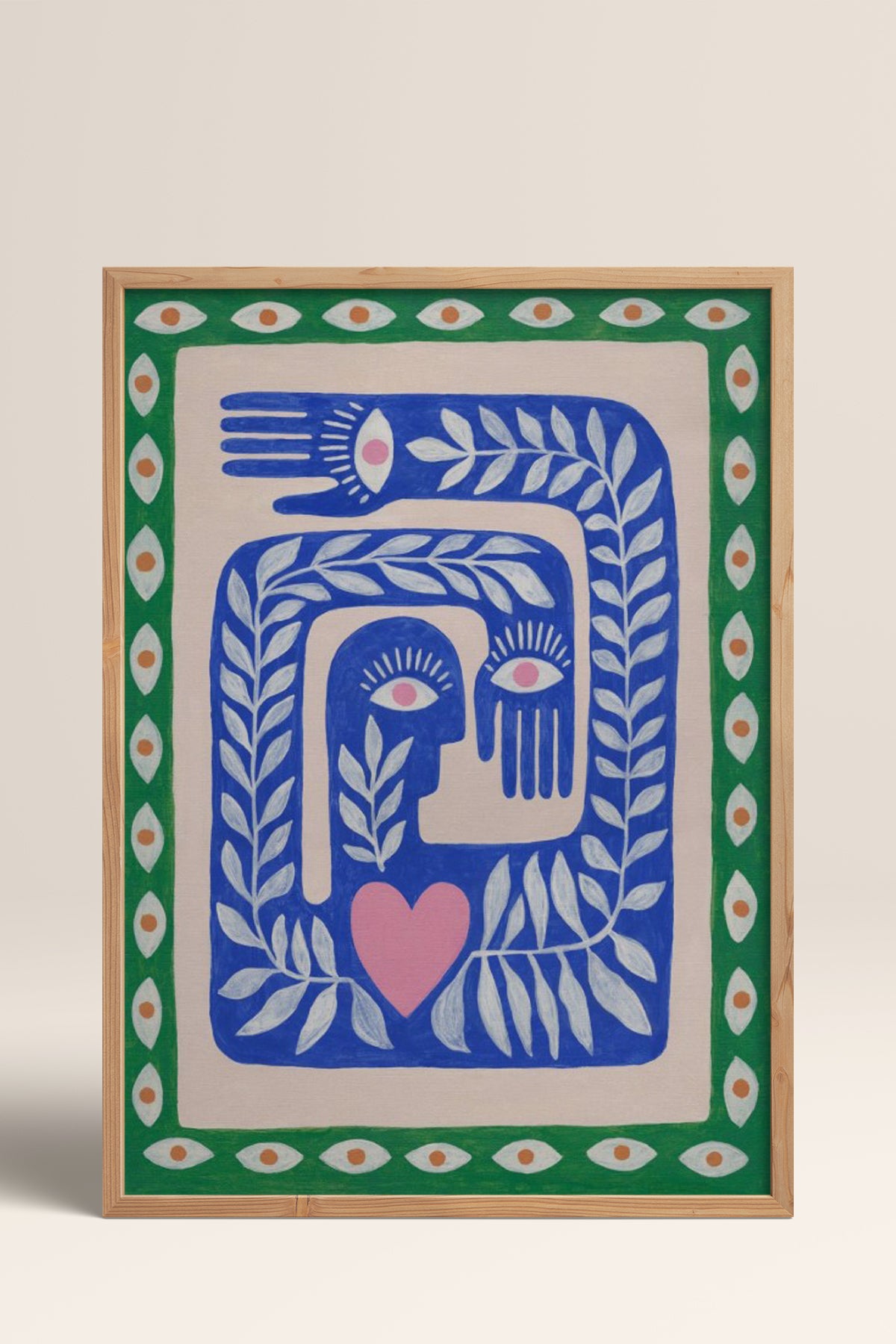 HOMEPACK Ahşap Çerçeveli Tablo Çerçeveli Poster Sanatsal Modern Duvar Dekoru BEK-8330