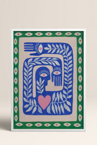 HOMEPACK Ahşap Çerçeveli Tablo Çerçeveli Poster Sanatsal Modern Duvar Dekoru BEK-8330