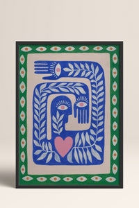 HOMEPACK Ahşap Çerçeveli Tablo Çerçeveli Poster Sanatsal Modern Duvar Dekoru BEK-8330