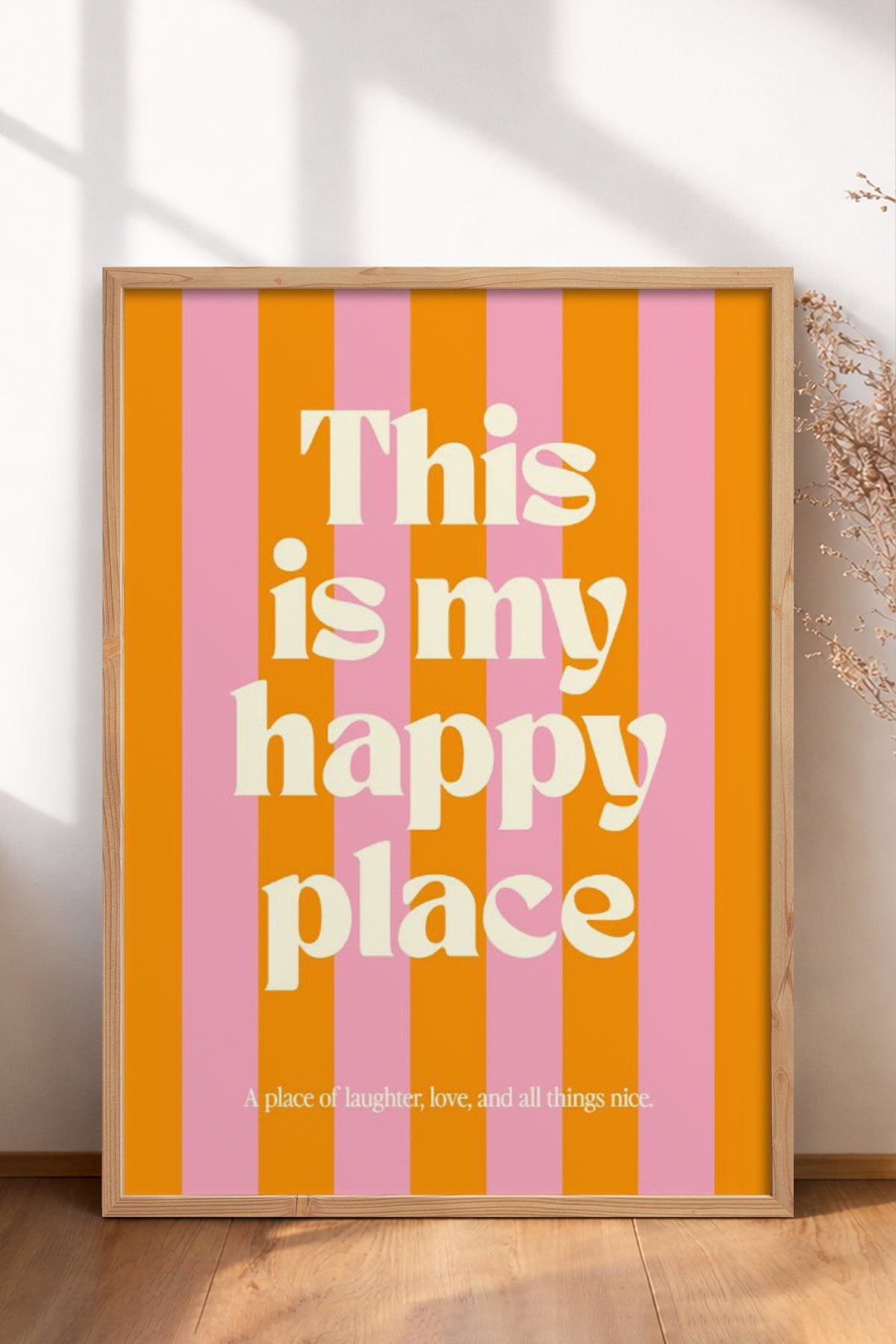 HOMEPACK Ahşap Çerçeveli Tablo Çerçeveli Poster Sanatsal Modern Duvar Dekoru BEK-8331