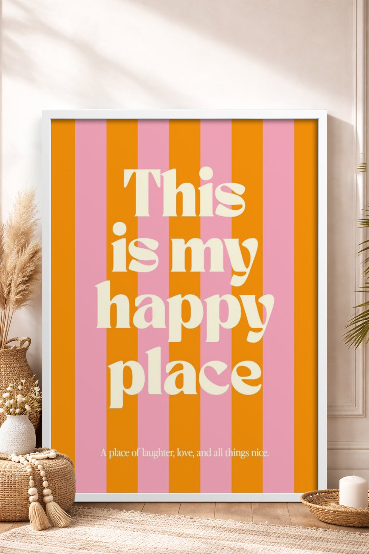 HOMEPACK Ahşap Çerçeveli Tablo Çerçeveli Poster Sanatsal Modern Duvar Dekoru BEK-8331