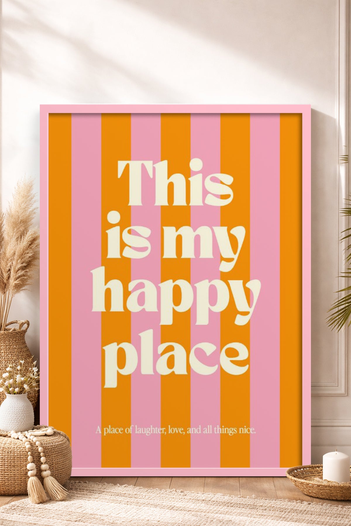 HOMEPACK Ahşap Çerçeveli Tablo Çerçeveli Poster Sanatsal Modern Duvar Dekoru BEK-8331