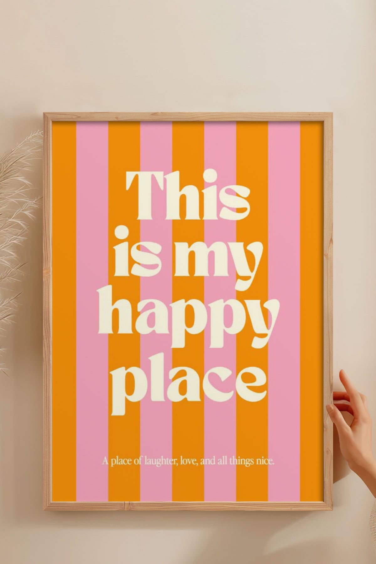 HOMEPACK Ahşap Çerçeveli Tablo Çerçeveli Poster Sanatsal Modern Duvar Dekoru BEK-8331