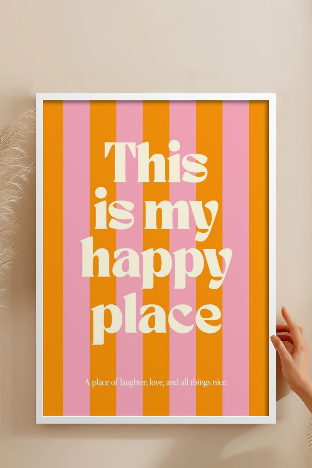 HOMEPACK Ahşap Çerçeveli Tablo Çerçeveli Poster Sanatsal Modern Duvar Dekoru BEK-8331