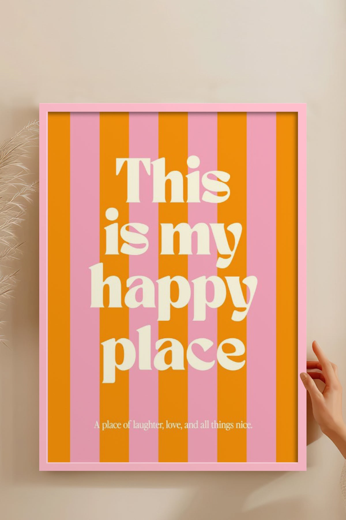 HOMEPACK Ahşap Çerçeveli Tablo Çerçeveli Poster Sanatsal Modern Duvar Dekoru BEK-8331