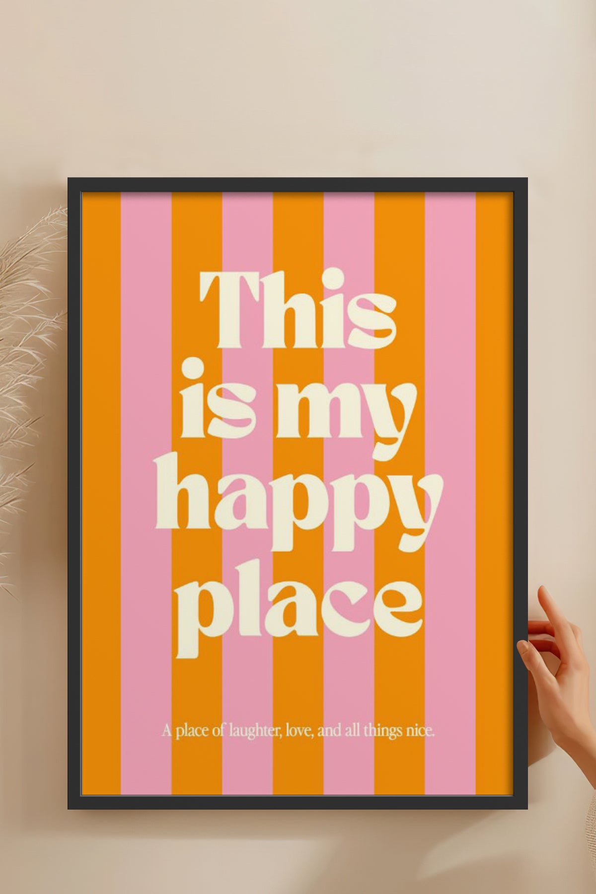 HOMEPACK Ahşap Çerçeveli Tablo Çerçeveli Poster Sanatsal Modern Duvar Dekoru BEK-8331