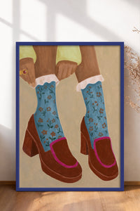 HOMEPACK Ahşap Çerçeveli Tablo Çerçeveli Poster Sanatsal Modern Duvar Dekoru BEK-8332