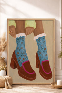 HOMEPACK Ahşap Çerçeveli Tablo Çerçeveli Poster Sanatsal Modern Duvar Dekoru BEK-8332