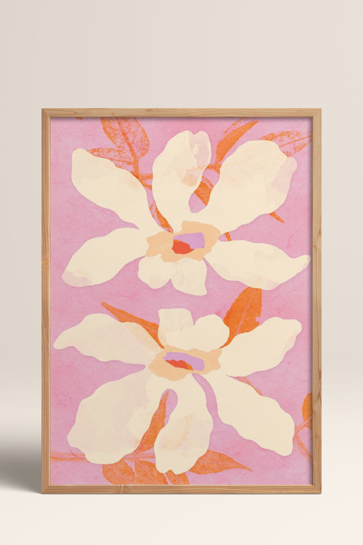 HOMEPACK Ahşap Çerçeveli Tablo Çerçeveli Poster Sanatsal Modern Duvar Dekoru BEK-8333