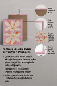 HOMEPACK Ahşap Çerçeveli Tablo Çerçeveli Poster Sanatsal Modern Duvar Dekoru BEK-8333
