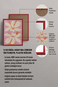 HOMEPACK Ahşap Çerçeveli Tablo Çerçeveli Poster Sanatsal Modern Duvar Dekoru BEK-8333