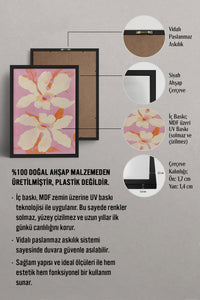 HOMEPACK Ahşap Çerçeveli Tablo Çerçeveli Poster Sanatsal Modern Duvar Dekoru BEK-8333