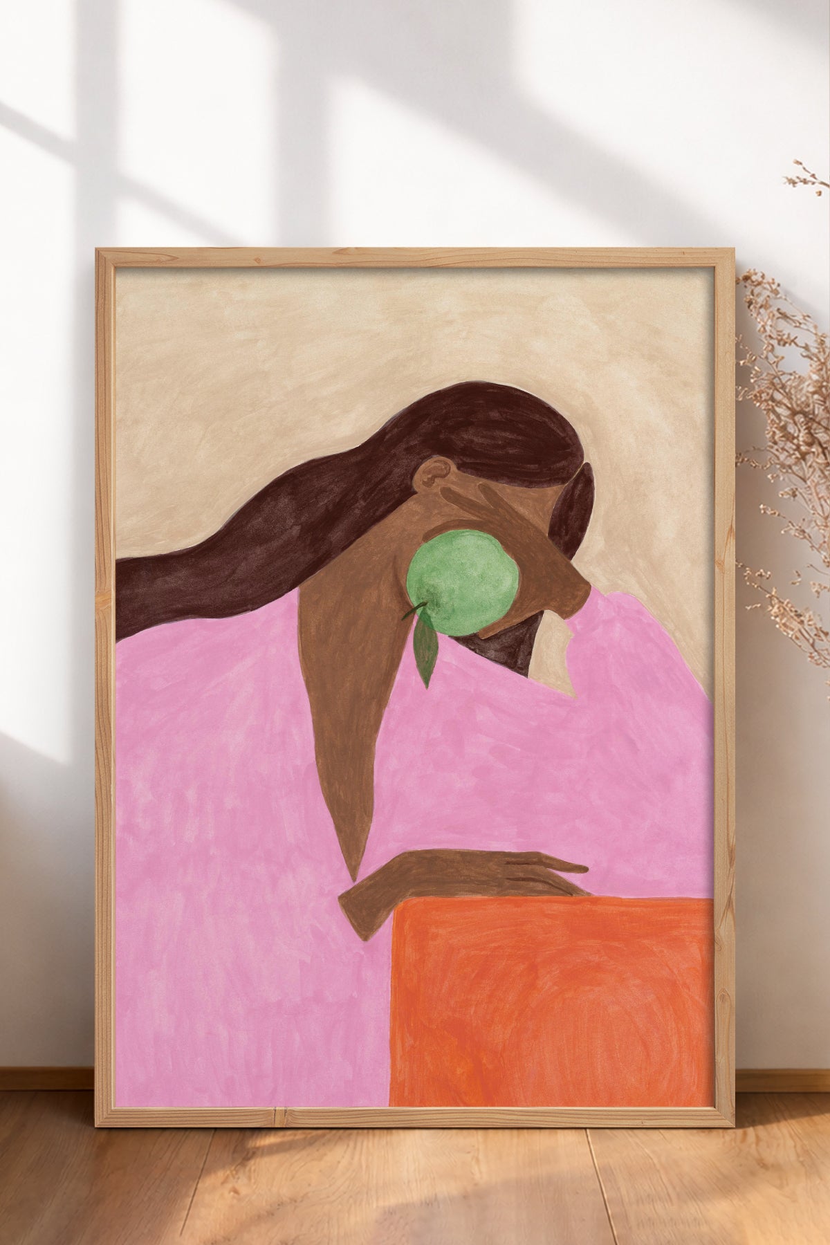 HOMEPACK Ahşap Çerçeveli Tablo Çerçeveli Poster Sanatsal Modern Duvar Dekoru BEK-8334